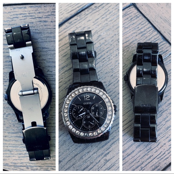 Guess Black and Crystal Multi-function watch - Picture 5 of 7